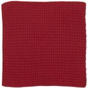 Dish cloth red knitted