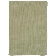 Towel green knitted