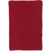 Towel red knitted