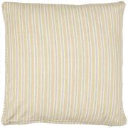 Box cushion cover August natural w/blue and white stripes