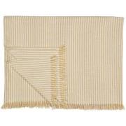 Hammam towel w/fringes Augusta natural w/thin mustard stripes