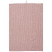 Tea towel Bea w/red and natural stripes