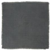 Napkin double weaving dark grey