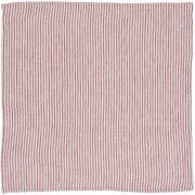 Napkin double weaving red/white stripes