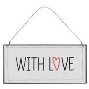 Metal sign With love