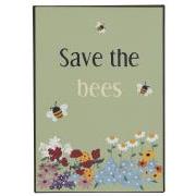Metal sign Save the bees