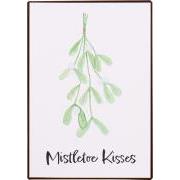Metalskilt Mistletoe Kisses