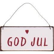 Metalskilt God Jul
