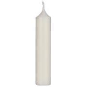 Short dinner candle ivory rustic Ø:2.2 H:11