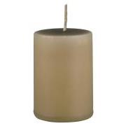 Pillar candle golden brown Ø:4 H:6