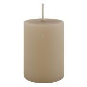 Pillar candle light brown Ø:4 H:6