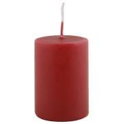Pillar candle dark red Ø:4 H:6