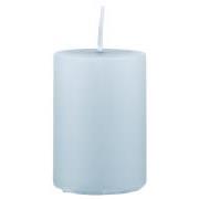 Pillar candle sky grey Ø:4 H:6