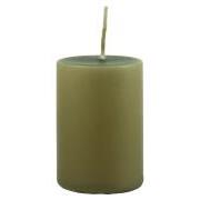 Pillar candle olive Ø:4 H:6
