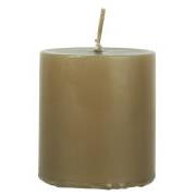 Pillar candle golden brown Ø:6 H:7