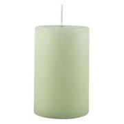 Pillar candle light green Ø:6 H:10