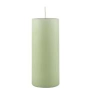 Pillar candle light green Ø:6 H:15