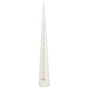Christmas candle 1-24 white w/copper numbers cone-shaped hand-dipped lacquer surface