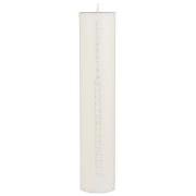 Christmas candle 1-24 w/embossed numbers white stearin Nordic Swan Eco-label