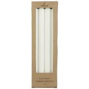 Advent candle 1-4 Box w/4 candles w/embossed numbers white stearin Nordic Swan Eco-label