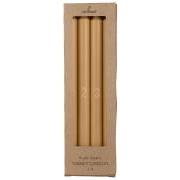 Advent candle 1-4 Box w/4 candles w/embossed numbers honey stearin Nordic Swan Eco-label