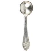 Salt spoon silver plated brass