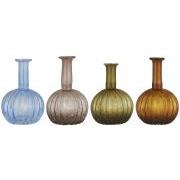 Vase m/riller 4 ass farver UNIKA varierende størrelser