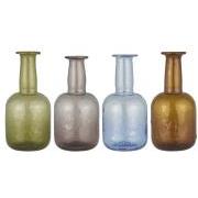Vase flaskefacon 4 ass farver UNIKA varierende størrelser