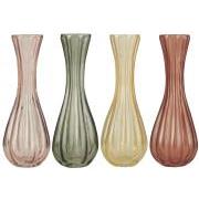 Vase Anemone rillet høj 4 ass farver UNIKA varierende størrelser