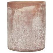 Candle holder frosted glass faded rose UNIQUE different sizes and appearances