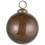 Christmas ornament pebbled glass mocca