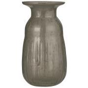 Hyacinth vase pebbled glass grey