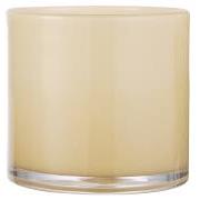 Flower pot Venecia solid coloured yellow glass