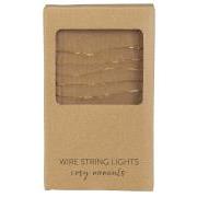 Wire string lights w/20 LED lights f/outdoor