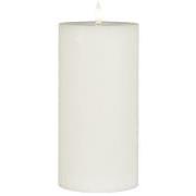 LED pillar candle w/warm flame f/indoor excl. remote control