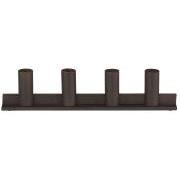Advent candle holder f/4 x 2.2 cm candles oblong movable candle holders antique brown/black
