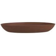 Tray small antique brown