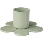 Stage t/2,2 cm lys blomsterformet støvgrøn