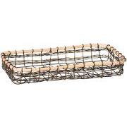 Servietholder m/bambuskant aflang passer t/10x20 cm serviet