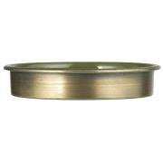 Candle tray olive green inside