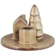 Candle holder f/2.2 cm candle house and tree