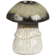 Candle holder f/2.2 cm candle mushroom multicoloured glossy glaze