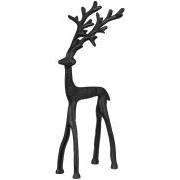 Figur rensdyr mat sort