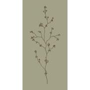 Serviet 10x20 cm mosgrøn m/blomsterkvist 16 stk/pk