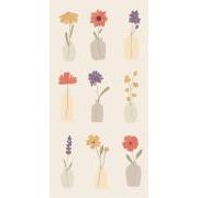 Serviet 10x20 cm blomster i vaser 16 stk/pk
