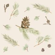 Napkin cones and spruce twigs 20 pcs per pack