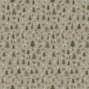 Napkin w/green Christmas forest 50 pcs per pack