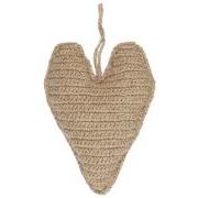 Heart for hanging large crocheted jute